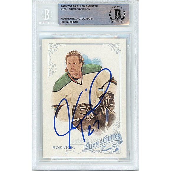 Jeremy Roenick Signed 2015 Topps Allen & Ginter Hockey Card Beckett Autograph - Picture 1 of 4